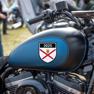 Jersey Wappen mit Jahreszahl Autoaufkleber - Ansicht 8