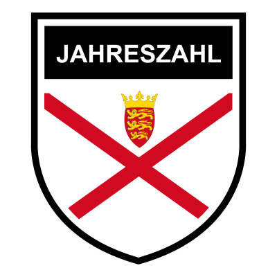 Jersey Wappen mit Jahreszahl Autoaufkleber