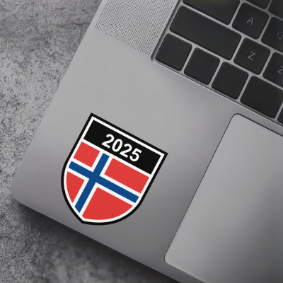Norwegen Wappen mit Jahreszahl Autoaufkleber - Ansicht 7