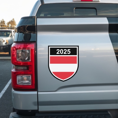 sterreich Wappen mit Jahreszahl Autoaufkleber - Ansicht 3