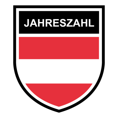 sterreich Wappen mit Jahreszahl Autoaufkleber