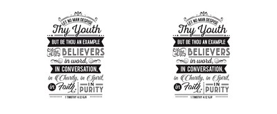 Tasse mit dem Motiv Let No Man Despise Thy Youth - Ansicht 2
