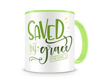 Tasse mit dem Motiv Saved By Grace Tasse Modellnummer  grn 902/grn 902