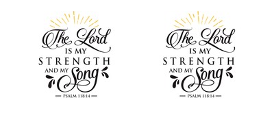 Tasse mit dem Motiv The Lord Is My Strength - Ansicht 2