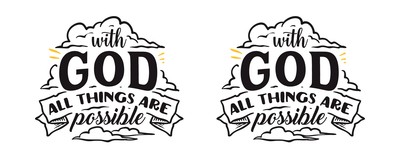 Tasse mit dem Motiv With God All Things Are Possible - Ansicht 2