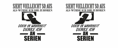 Tasse mit dem Motiv Ich denke an Serien - Ansicht 2