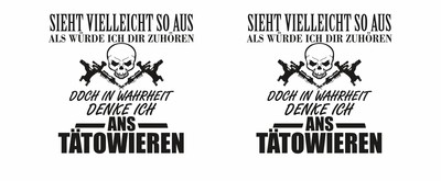 Tasse mit dem Motiv Ich denke ans T�towieren - Ansicht 2