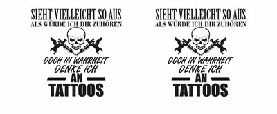 Tasse mit dem Motiv Ich denke an Tattoos - Ansicht 2