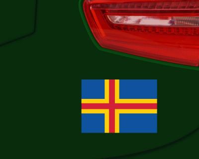Aland Flagge Aufkleber Autoaufkleber land