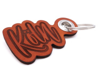 Schlüsselanhänger Köln Schlüsselanhänger Modellnummer  cognac braun/graviert
