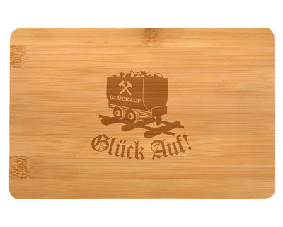 Frhstcksbrettchen mit Glck auf Lore Gravur - Ansicht 2