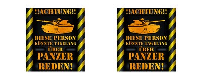 Tasse mit dem Motiv ber Panzer reden - Ansicht 2