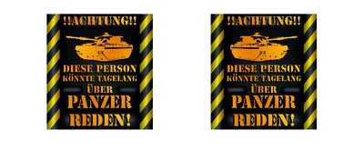 Tasse mit dem Motiv ber Panzer reden Tasse