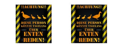 Tasse mit dem Motiv Über Enten reden - Ansicht 2