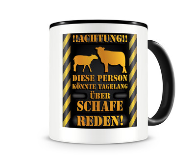 Tasse mit dem Motiv ber Schafe reden Tasse