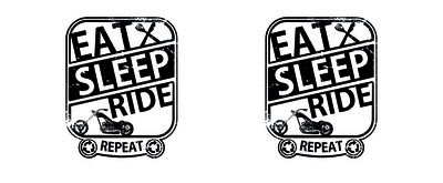 Tasse mit dem Motiv Eat Sleep Ride Chopper - Ansicht 2