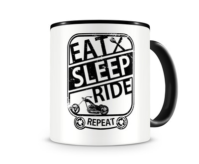 Tasse mit dem Motiv Eat Sleep Ride Chopper