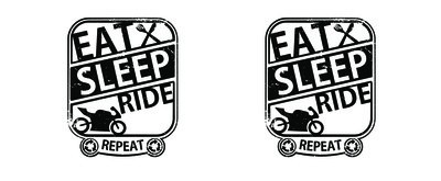 Tasse mit dem Motiv Eat Sleep Ride Motorrad - Ansicht 2