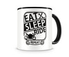 Tasse mit dem Motiv Eat Sleep Ride Motorrad Tasse