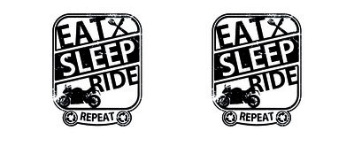 Tasse mit dem Motiv Eat Sleep Ride Rennmotorrad - Ansicht 2