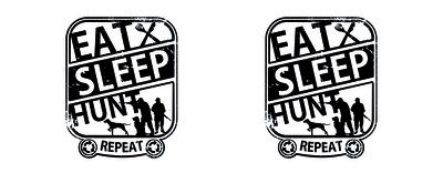 Tasse mit dem Motiv Eat Sleep Hunt - Ansicht 2