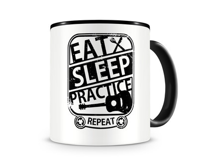 Tasse mit dem Motiv Eat Sleep Practice