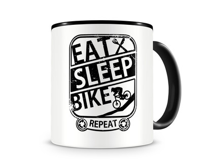 Tasse mit dem Motiv Eat Sleep Bike Downhill