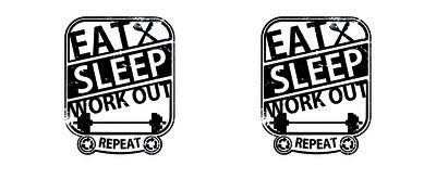 Tasse mit dem Motiv Eat Sleep Workout - Ansicht 2