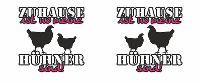 Tasse mit dem Motiv Zuhause ist Hhner - Ansicht 2