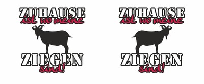Tasse mit dem Motiv Zuhause ist Ziegen - Ansicht 2