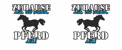 Tasse mit dem Motiv Zuhause ist Pferd - Ansicht 2