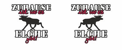 Tasse mit dem Motiv Zuhause ist Elche - Ansicht 2