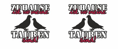 Tasse mit dem Motiv Zuhause ist Tauben - Ansicht 2