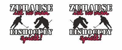 Tasse mit dem Motiv Zuhause ist Eishockey - Ansicht 2