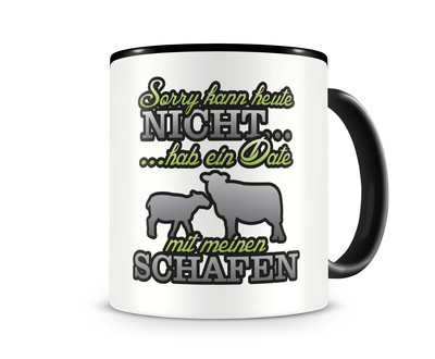 Tasse mit dem Motiv Date mit Schafen