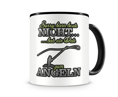 Tasse mit dem Motiv Date zum Angeln