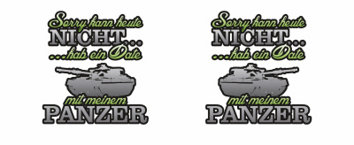 Tasse mit dem Motiv Date mit Panzer - Ansicht 2