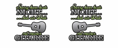 Tasse mit dem Motiv Date mit Gitarre - Ansicht 2