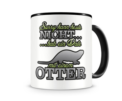 Tasse mit dem Motiv Date mit Otter Tasse