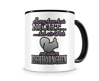 Tasse mit dem Motiv Date mit Eichhrnchen Tasse