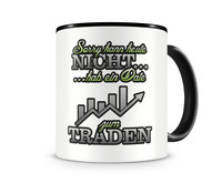 Tasse mit dem Motiv Date zum Traden Tasse Modellnummer  schwarz/grün 902