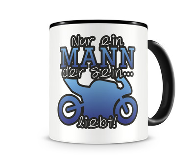 Tasse mit dem Motiv Motorrad Liebe