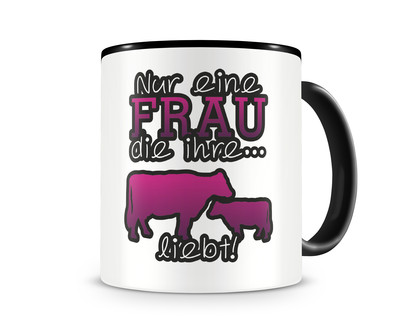 Tasse mit dem Motiv Kuh Liebe Tasse