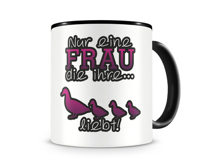 Tasse mit dem Motiv Enten Liebe