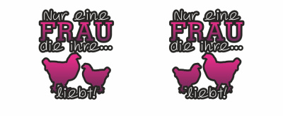 Tasse mit dem Motiv H�hner Liebe - Ansicht 2