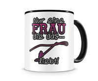 Tasse mit dem Motiv Angel Liebe Tasse Modellnummer  schwarz/rosa
