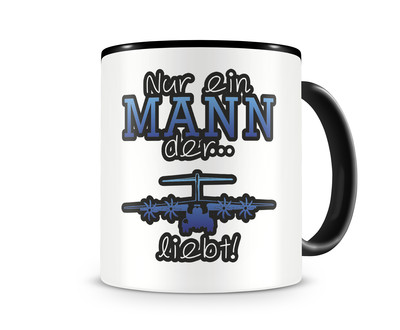 Tasse mit dem Motiv Flugzeug Liebe