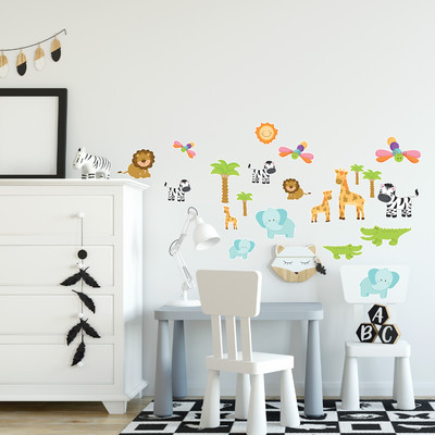 'Safari Tiere' Wandtattoo Set - Ansicht 4
