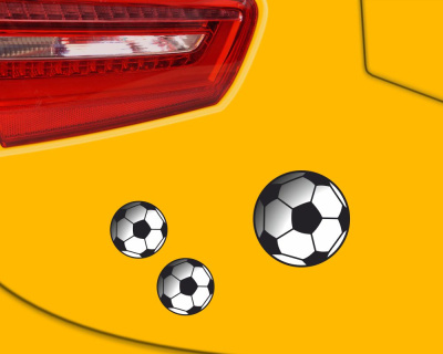 Fussball Aufkleber Set mit 41 Fussbllen - Ansicht 5