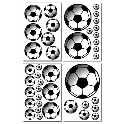 Fussball Aufkleber Set mit 41 Fussbllen